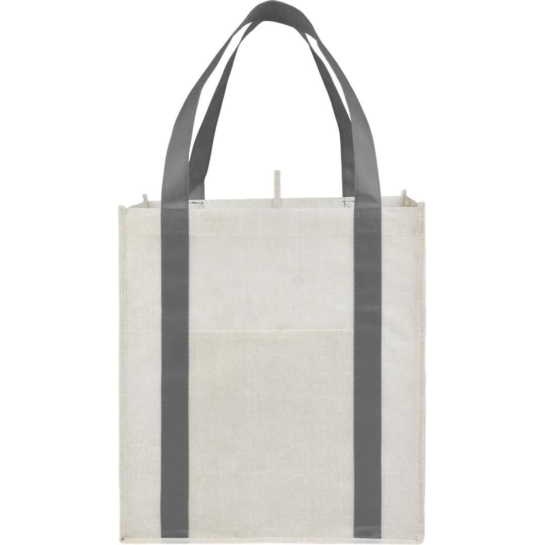 Neptune recycled non-woven grocery tote Black miniatura 13