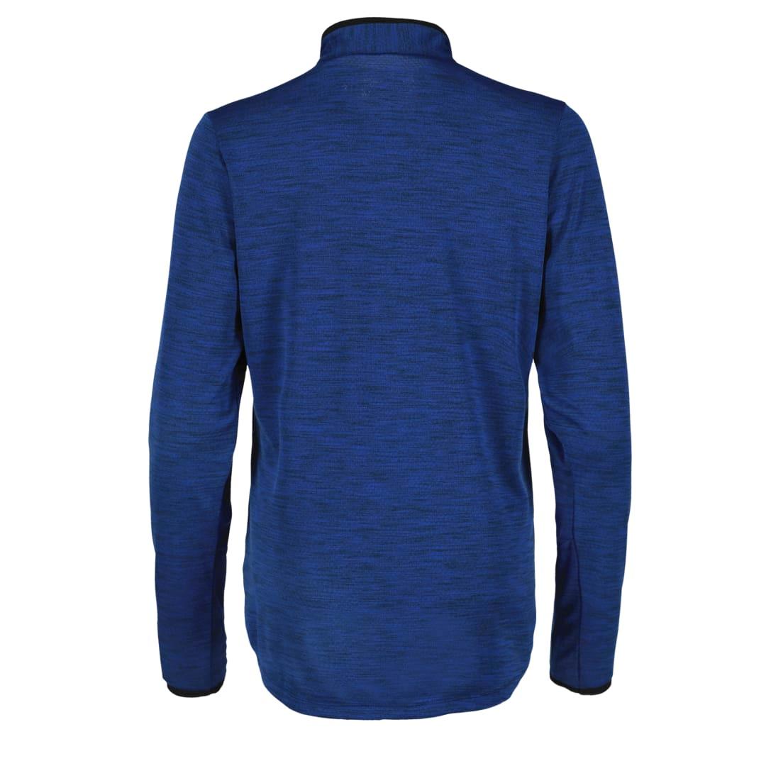Womens mather knit half zip Royal front