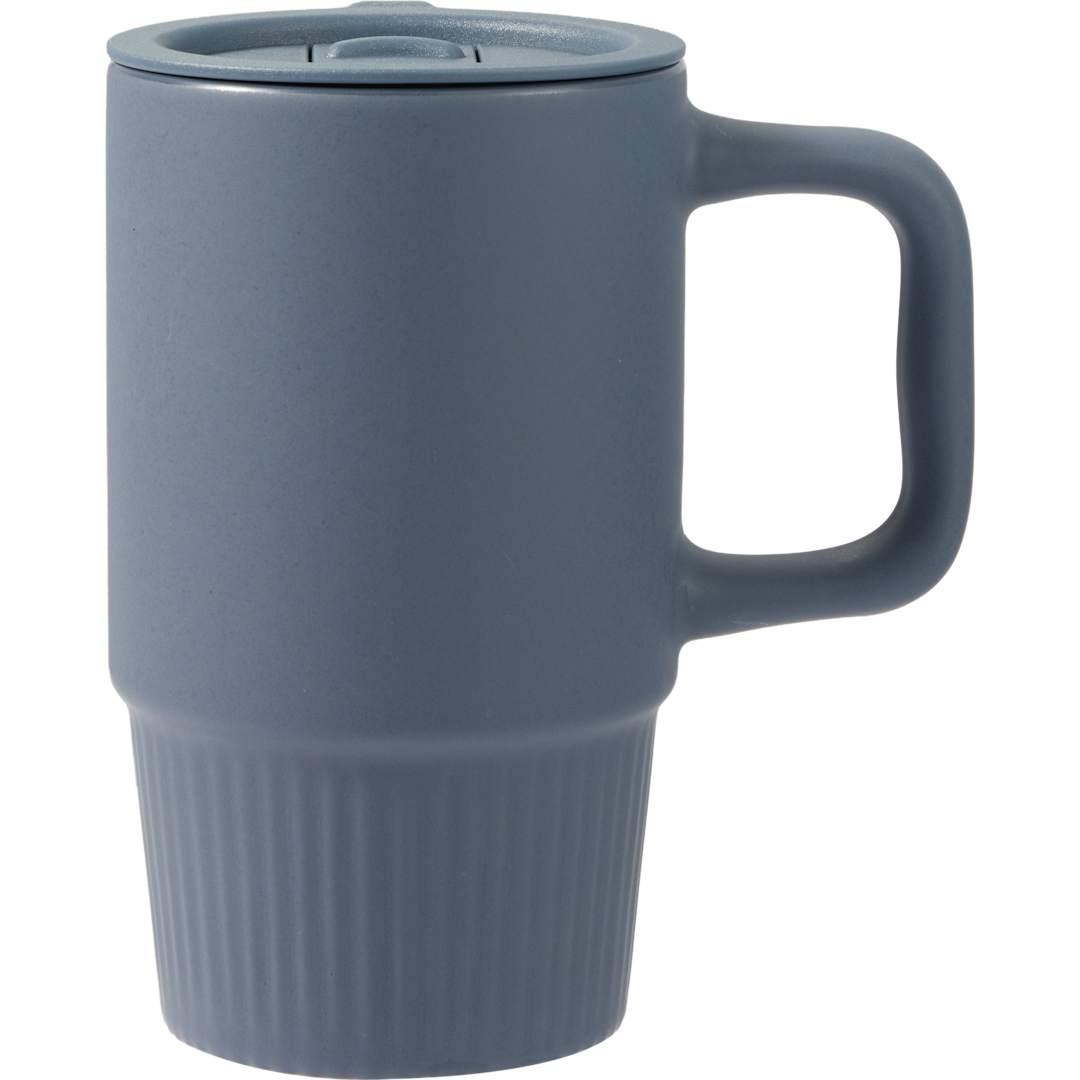 Camden 13oz ceramic mug w/ lid Black miniatura 17