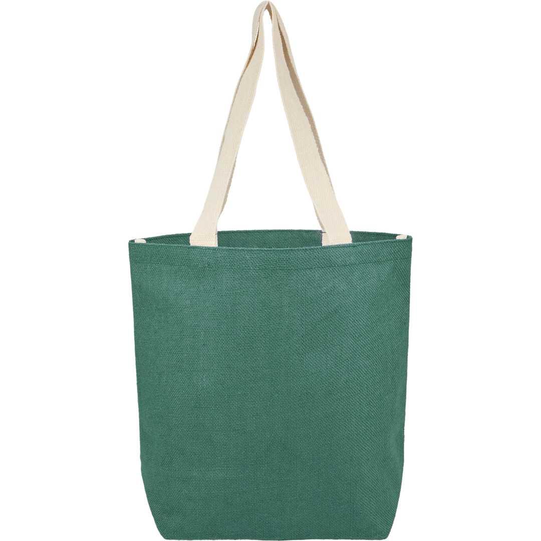 Sol jute classic shopper tote Green thumbnail 6