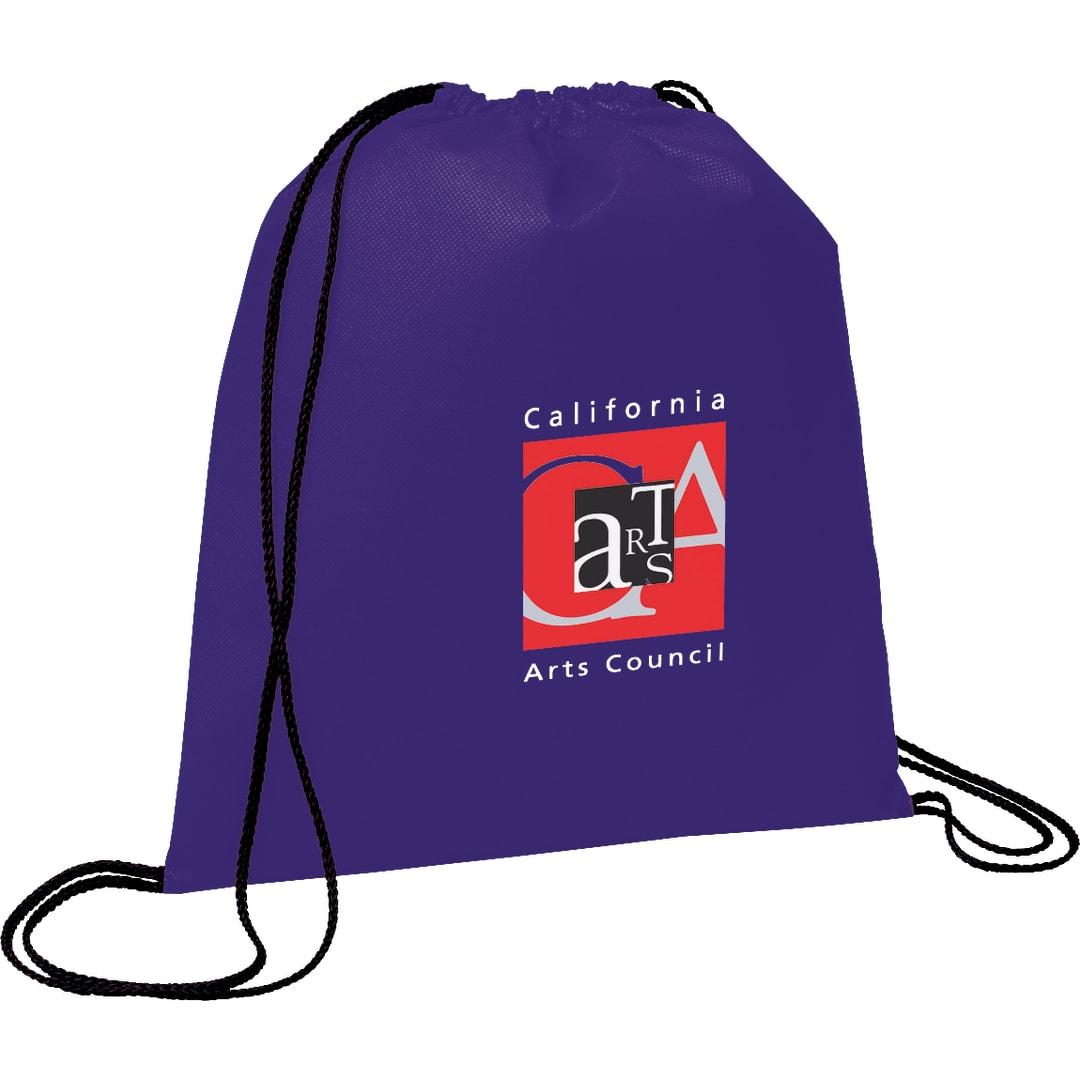 Evergreen non-woven drawstring bag Black miniatura 23