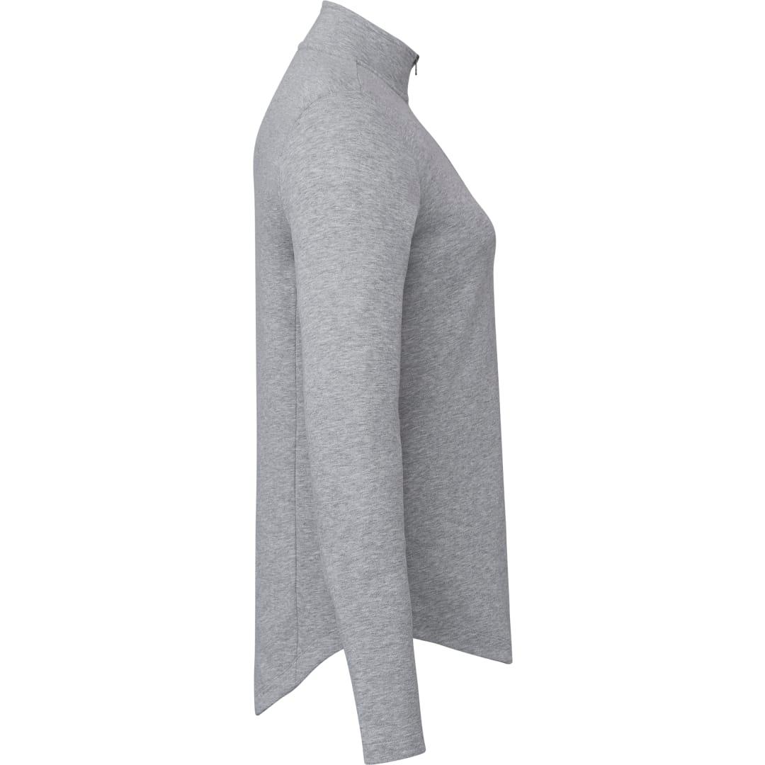Womens rigi eco knit half zip Grey miniatura 17