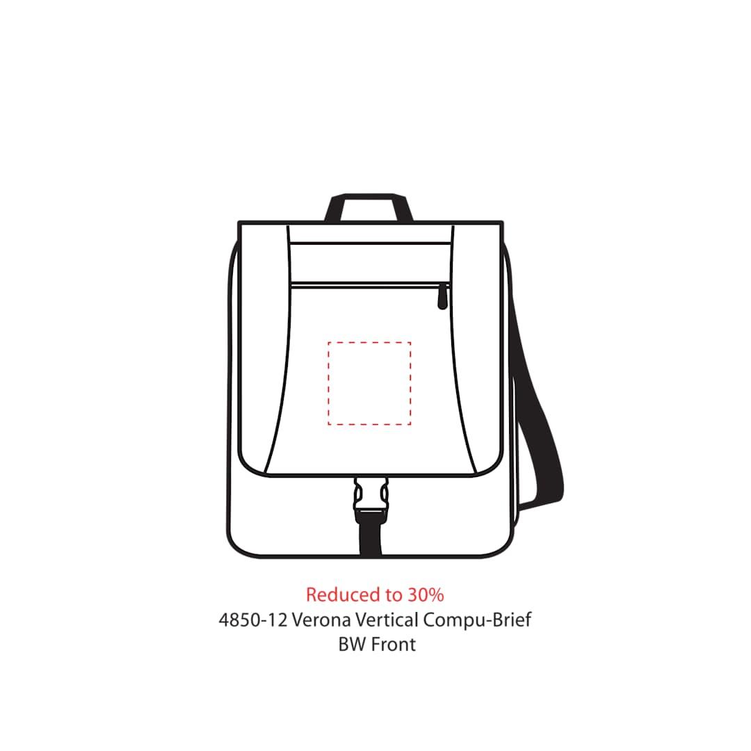 Verona vertical 15 computer briefcase Black miniatura 5