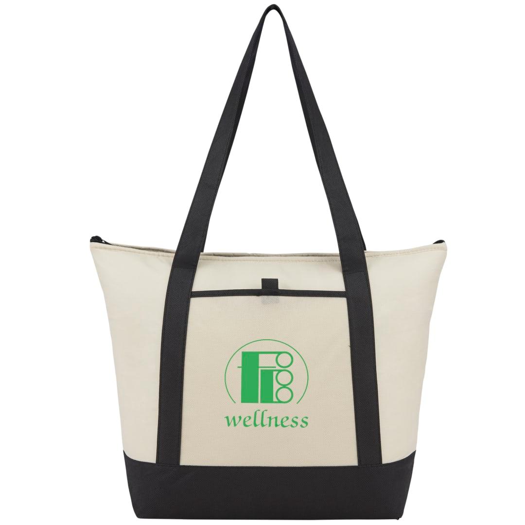 Lighthouse 24-can non-woven tote cooler Black miniatura 8