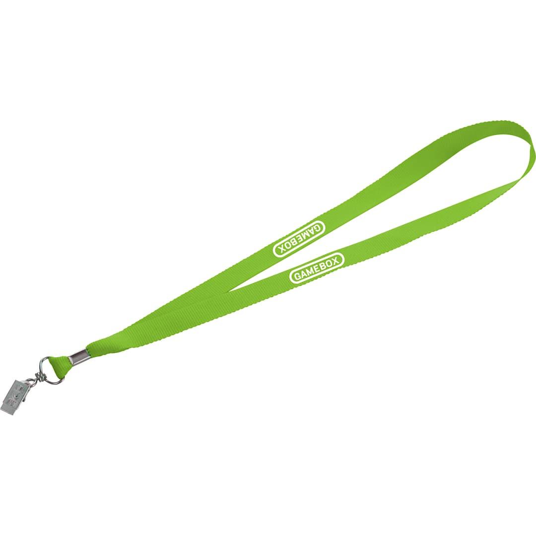 Lanyard with bulldog clip Red miniatura 7