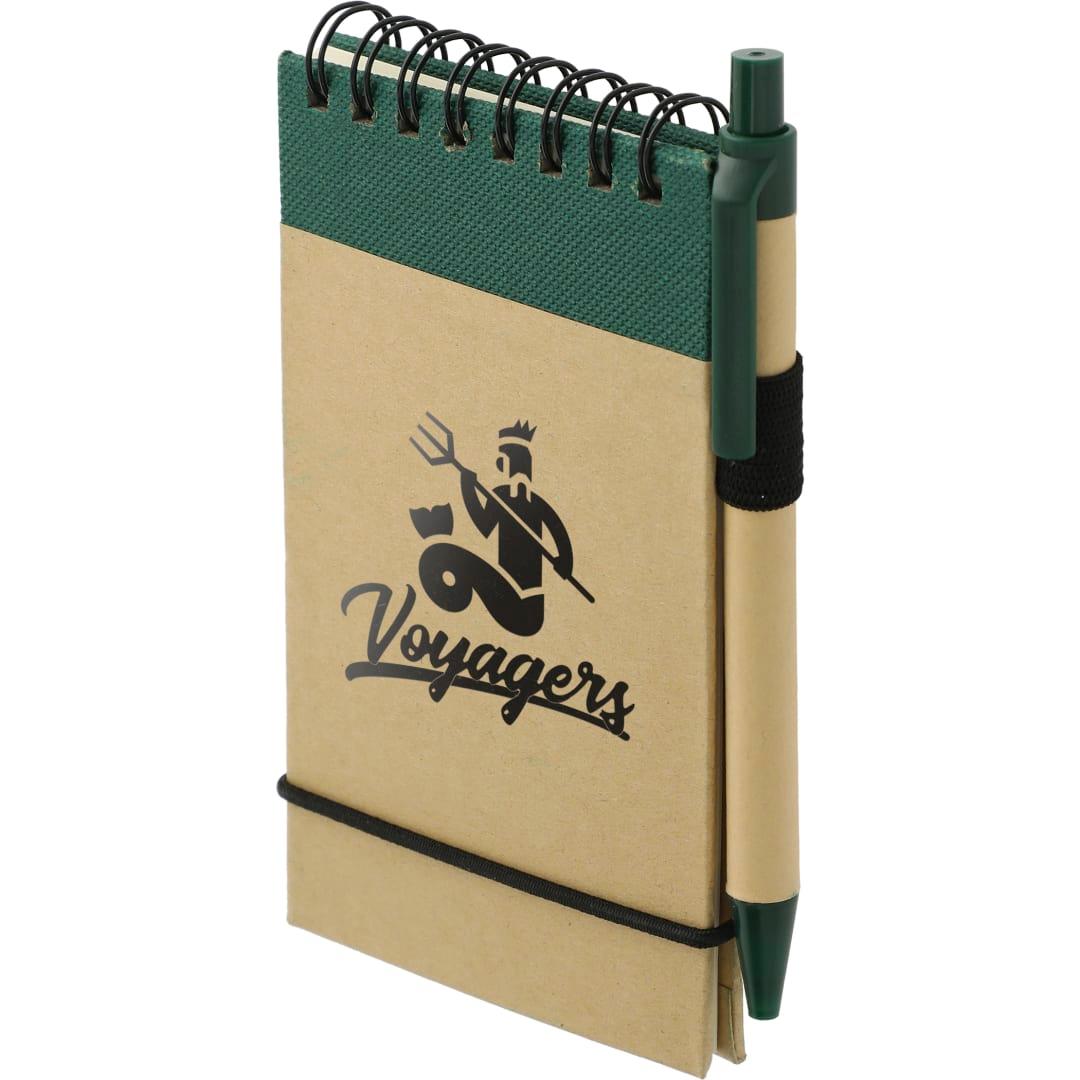 Fsc® mix 5 x 3 recycled jotter with pen Natural miniatura 18