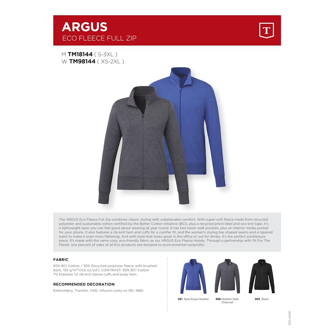 Womens argus eco fleece full zip Royal miniatura 20