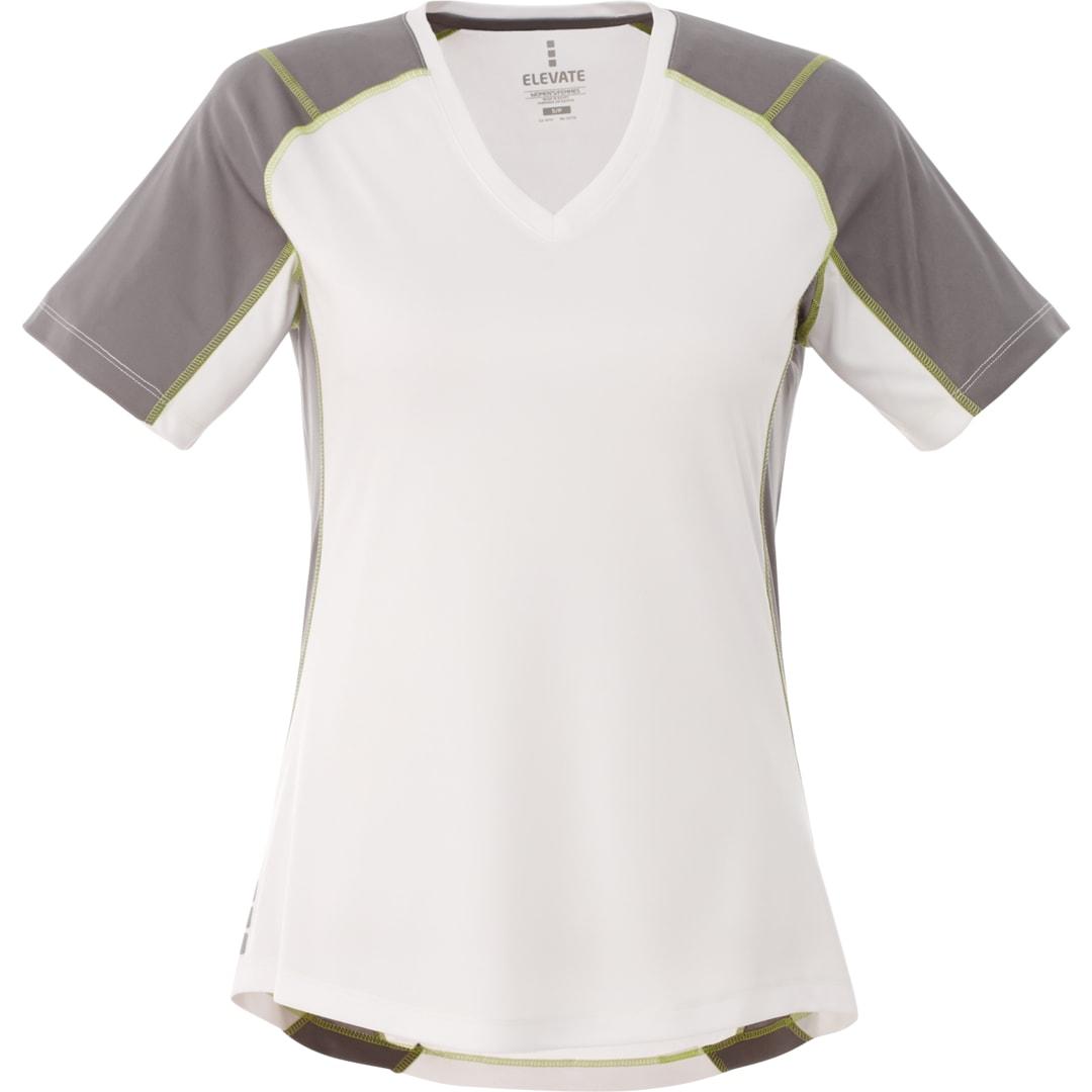 Womens taku short sleeve tech tee Red miniatura 3
