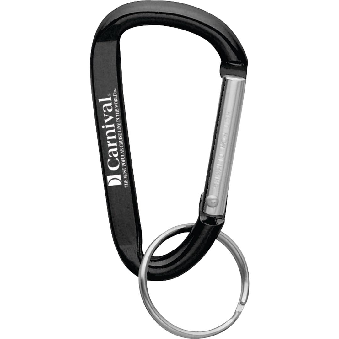 Small carabiner key ring Red miniatura 4