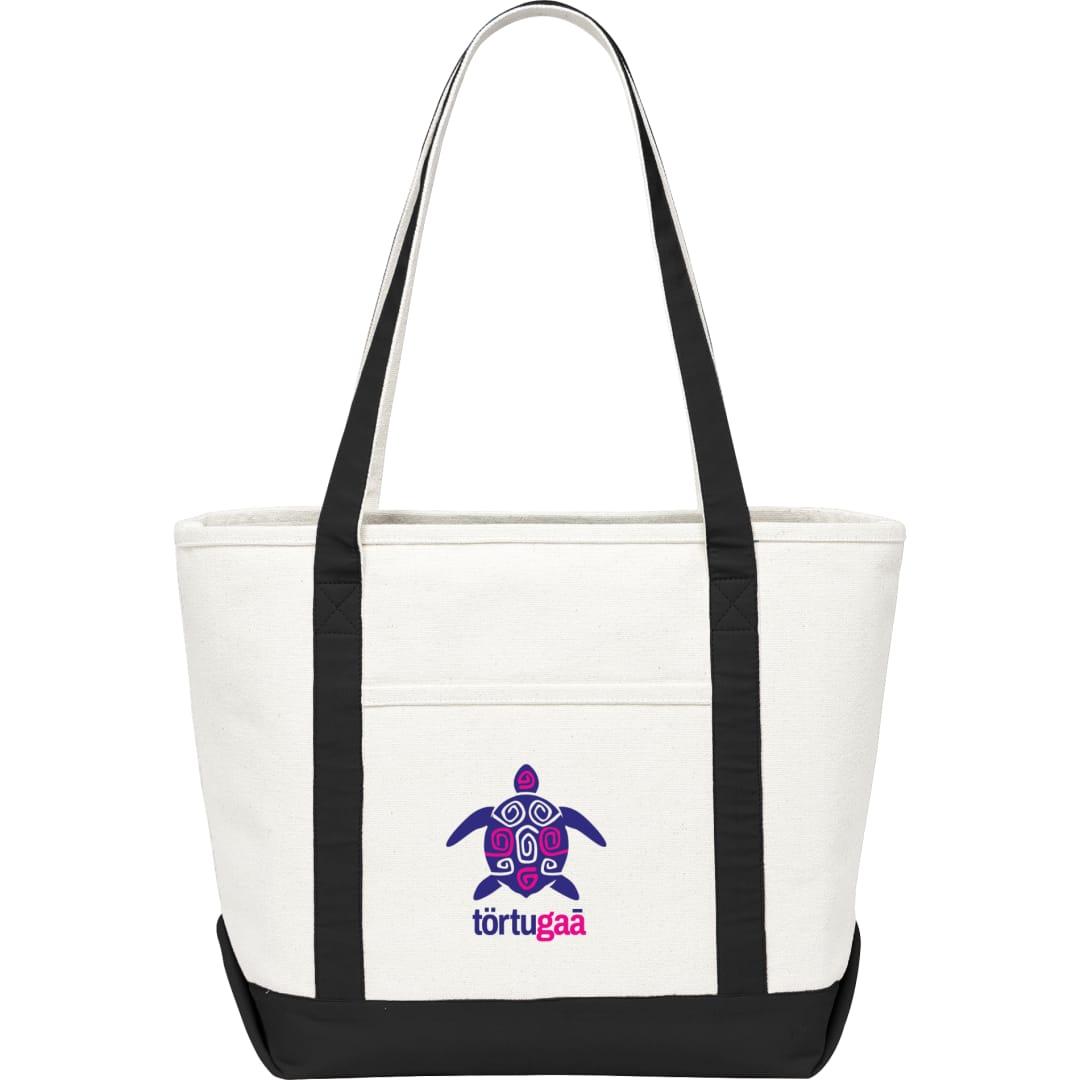 Baltic 18oz cotton canvas tote Black miniatura 4