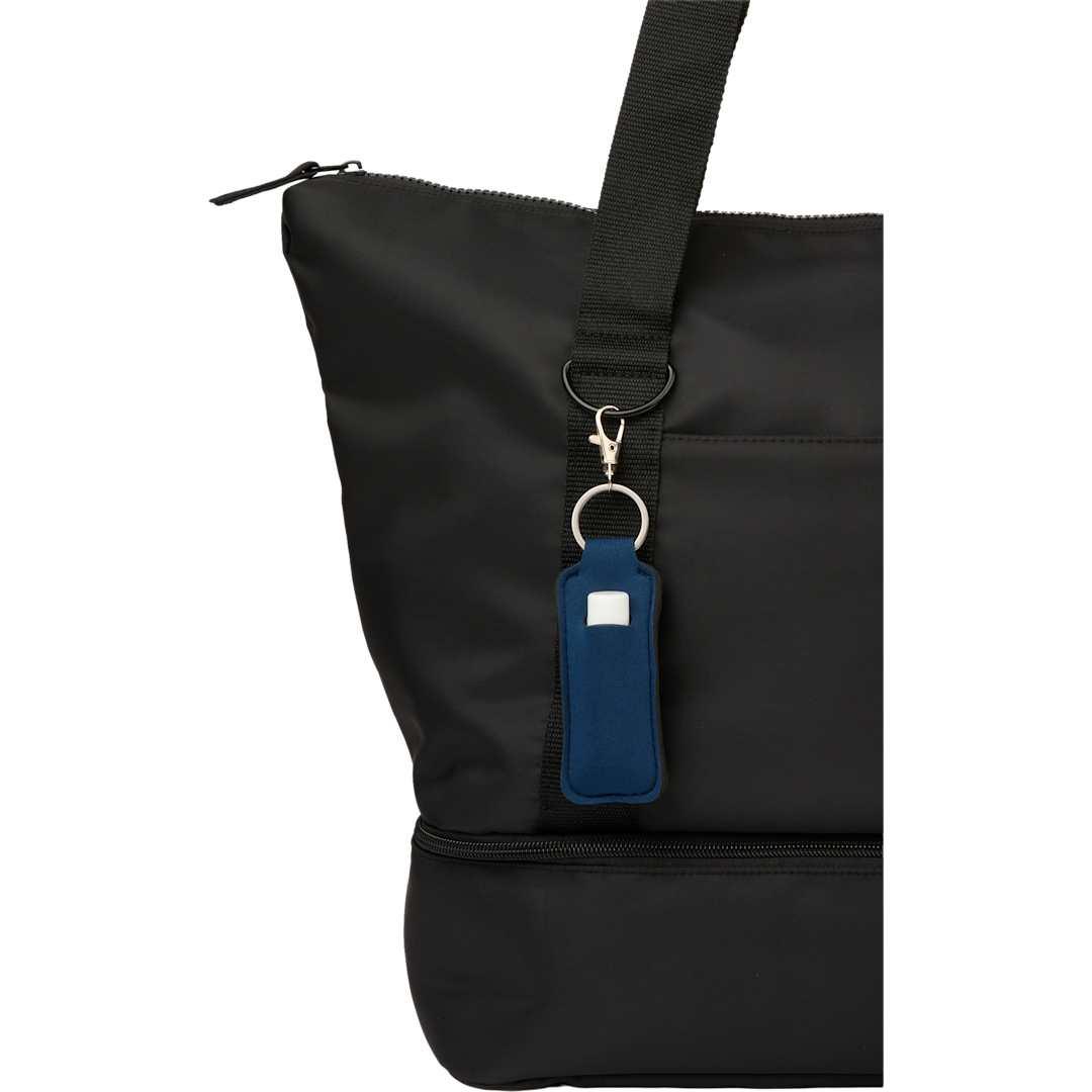 Bottle charm w/ neoprene chapstick holder Black miniatura 41