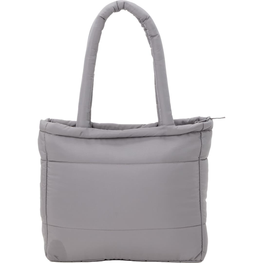 Puffer recycled 15 laptop tote Brown miniatura 9
