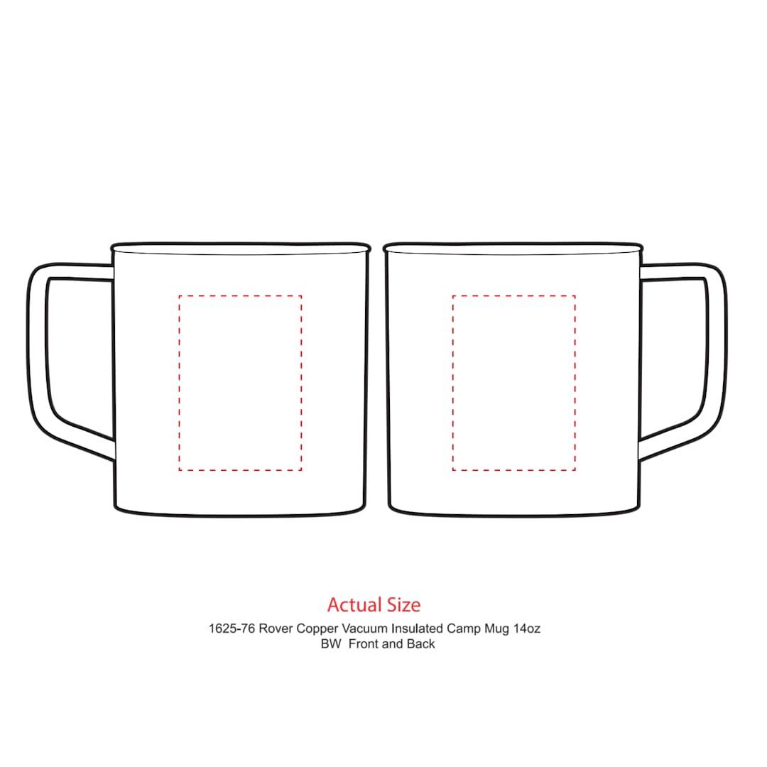 Rover copper vac camp mug 14oz - powder coated Black miniatura 8