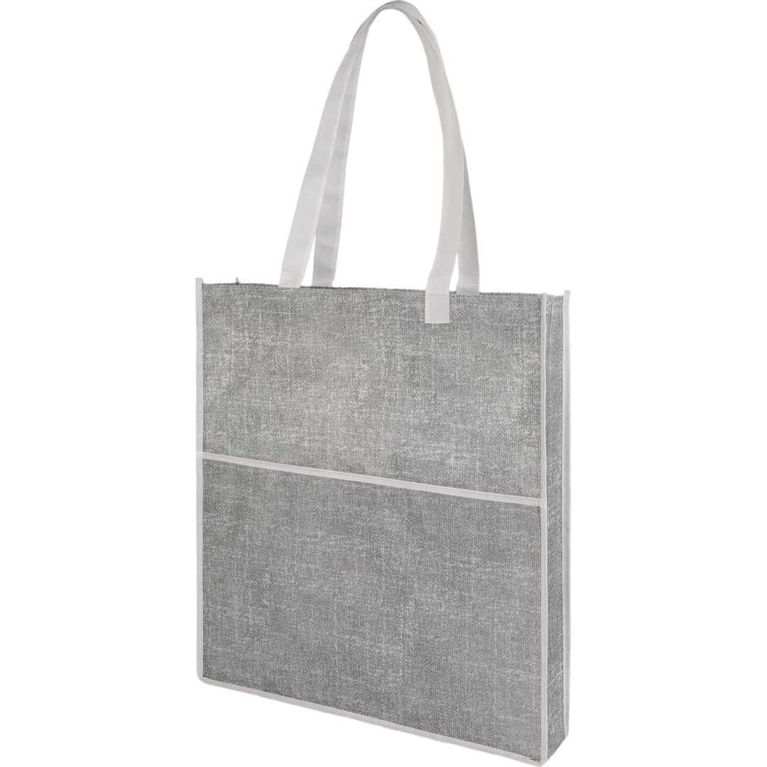 Apollo recycled non-woven convention tote Black front