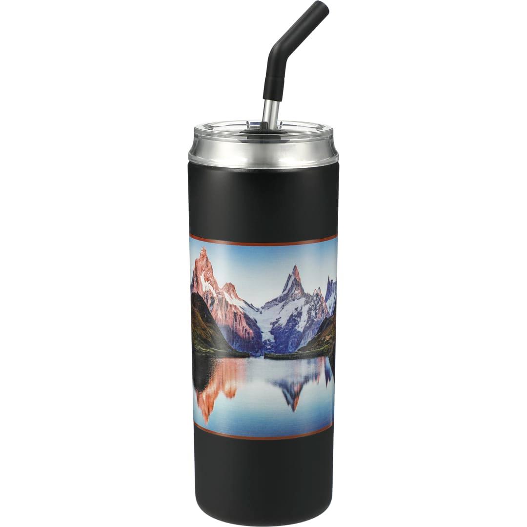 Marka copper vac tumbler w/ ss straw 20oz Black miniatura 7