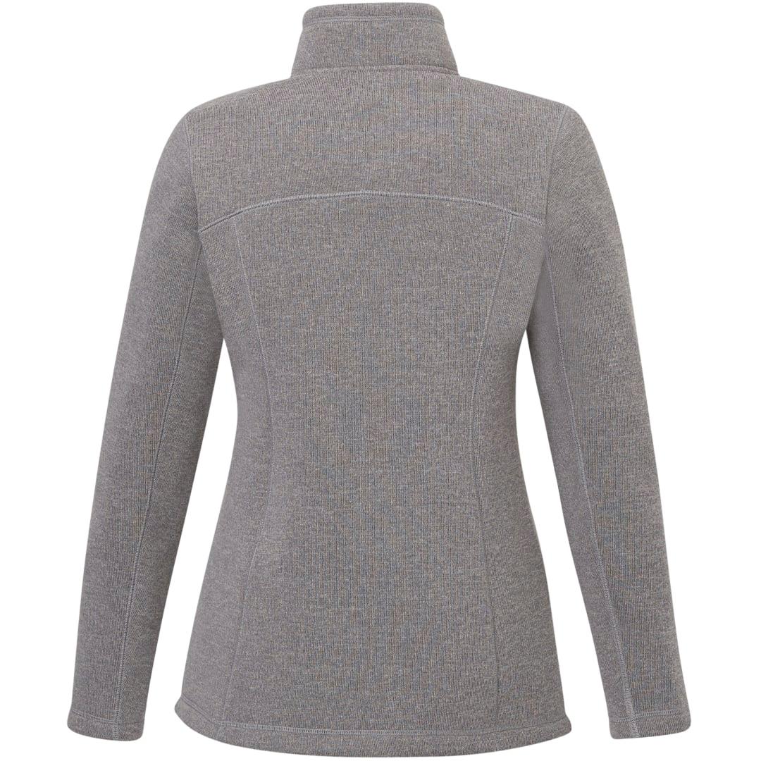 Darnell eco knit full zip - womens Grey front