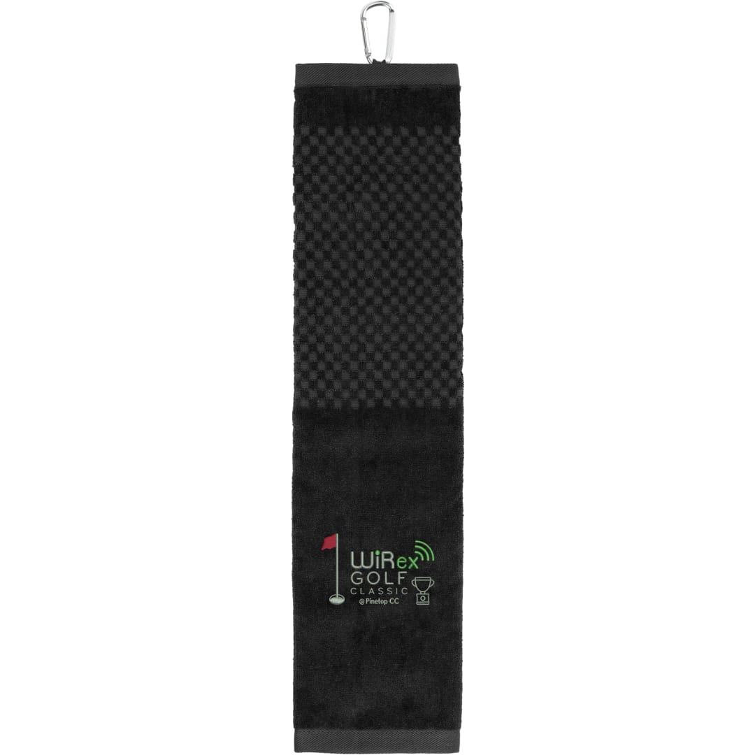 3.5Lb./doz. 5.25x22in scrubber golf towel Black miniatura 3