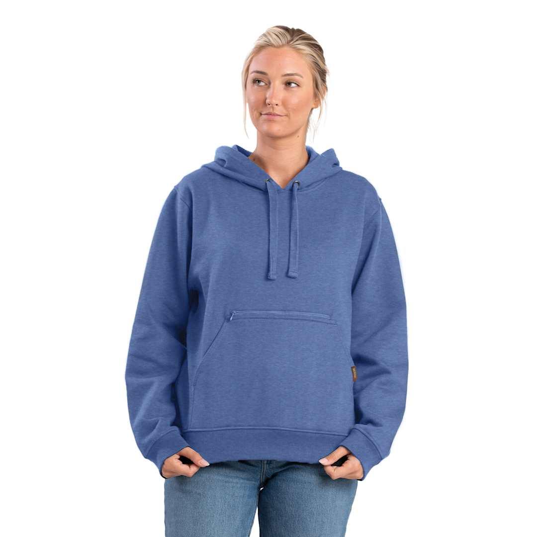 Berne heritage zippered hooded pullover sweatshirt - womens Navy Blue miniatura 3