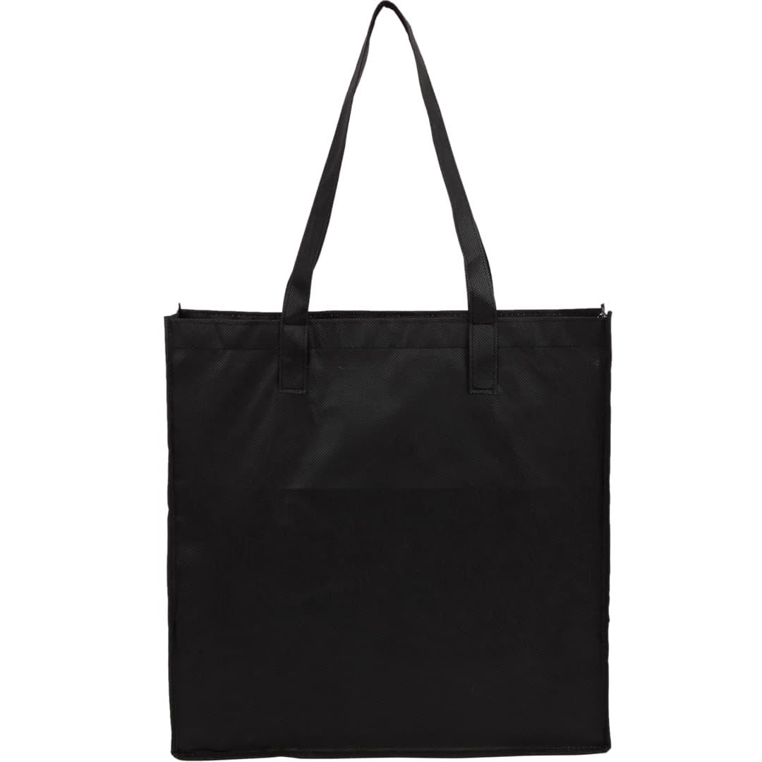 Radius recycled non-woven tote Black miniatura 4