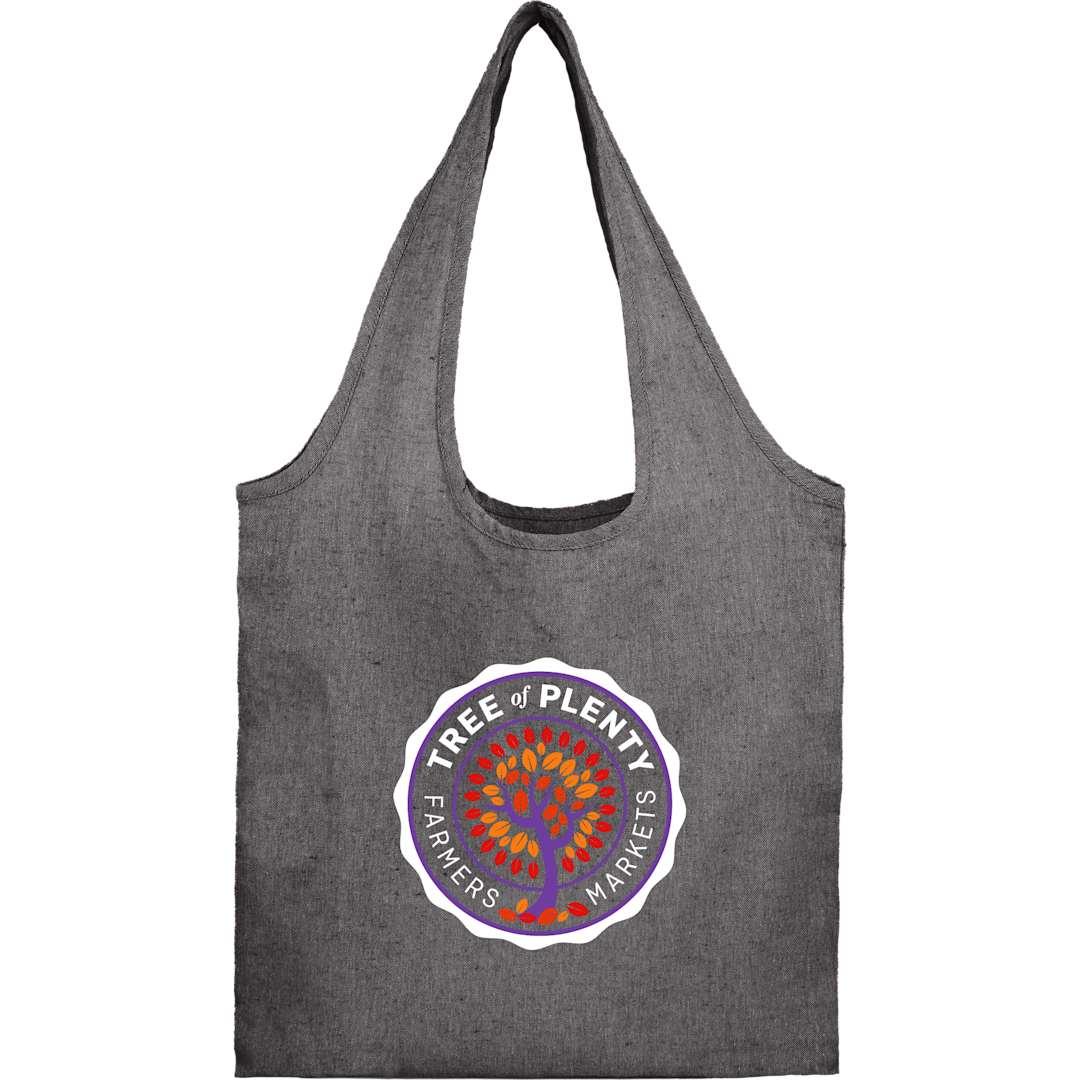 Bungalow 5oz recycled cotton twill shopper tote Black miniatura 9