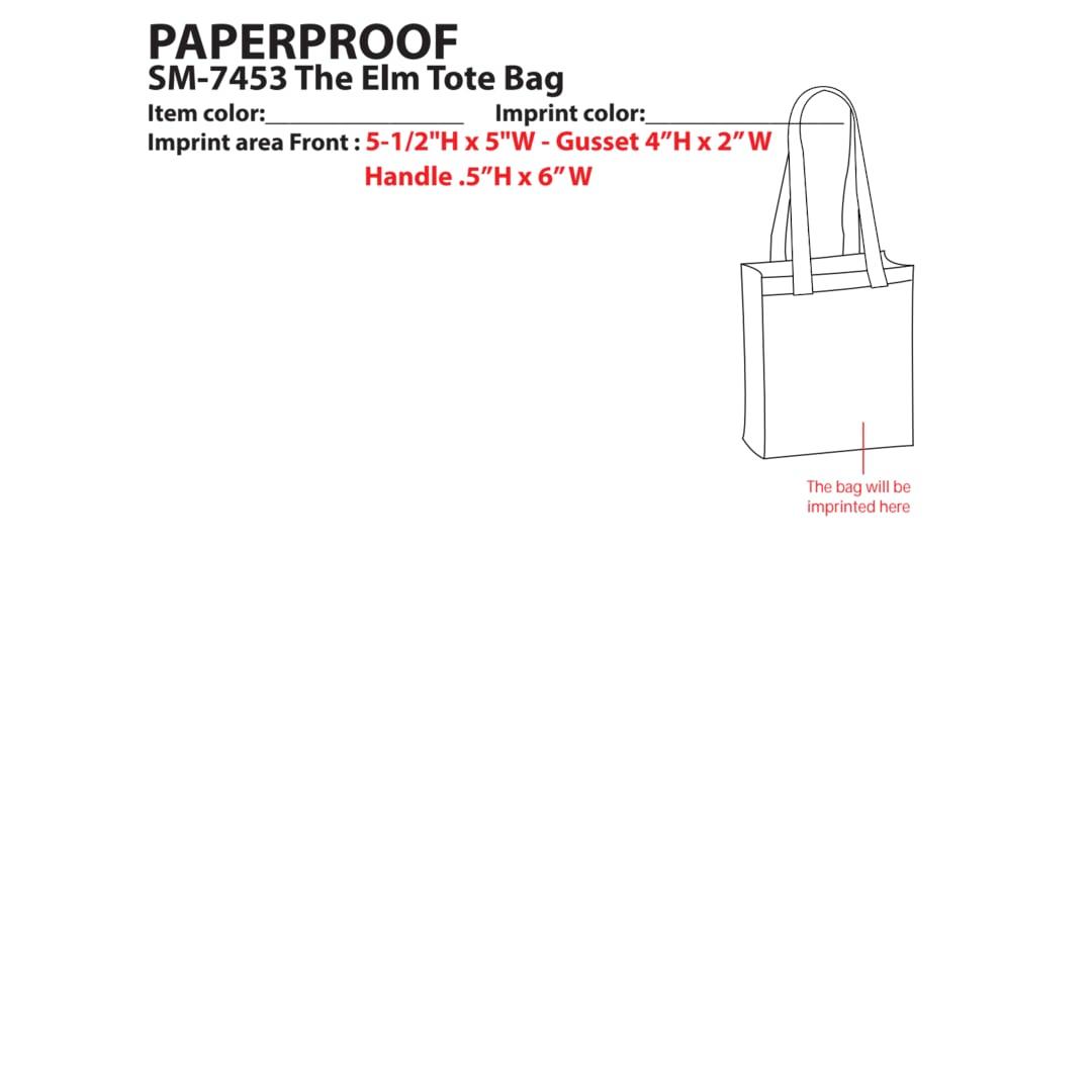 Mini elm non-woven gift tote Black miniatura 3