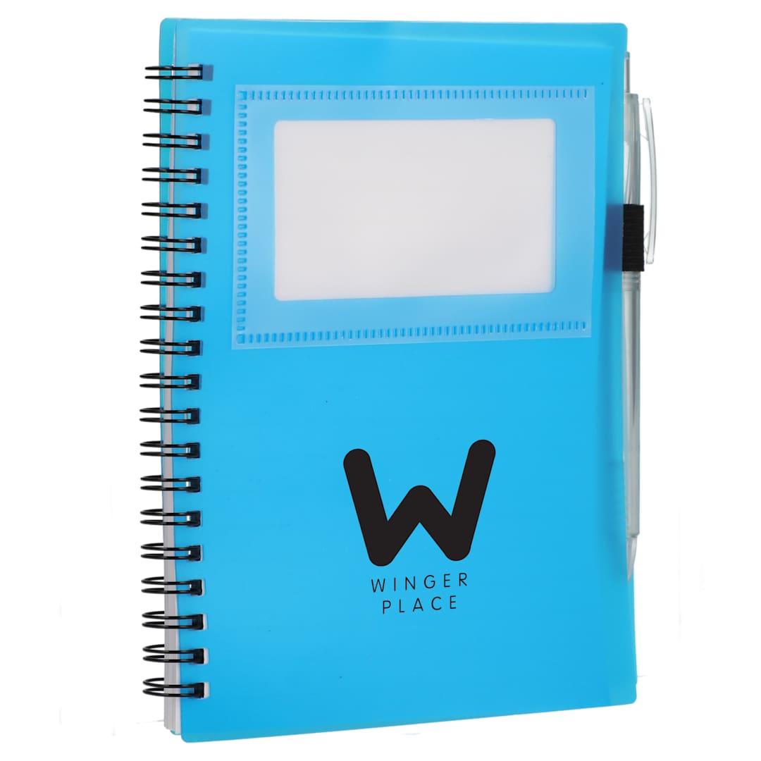 Fsc® recycled 5 x 7 star spiral notebook with pe Black miniatura 22