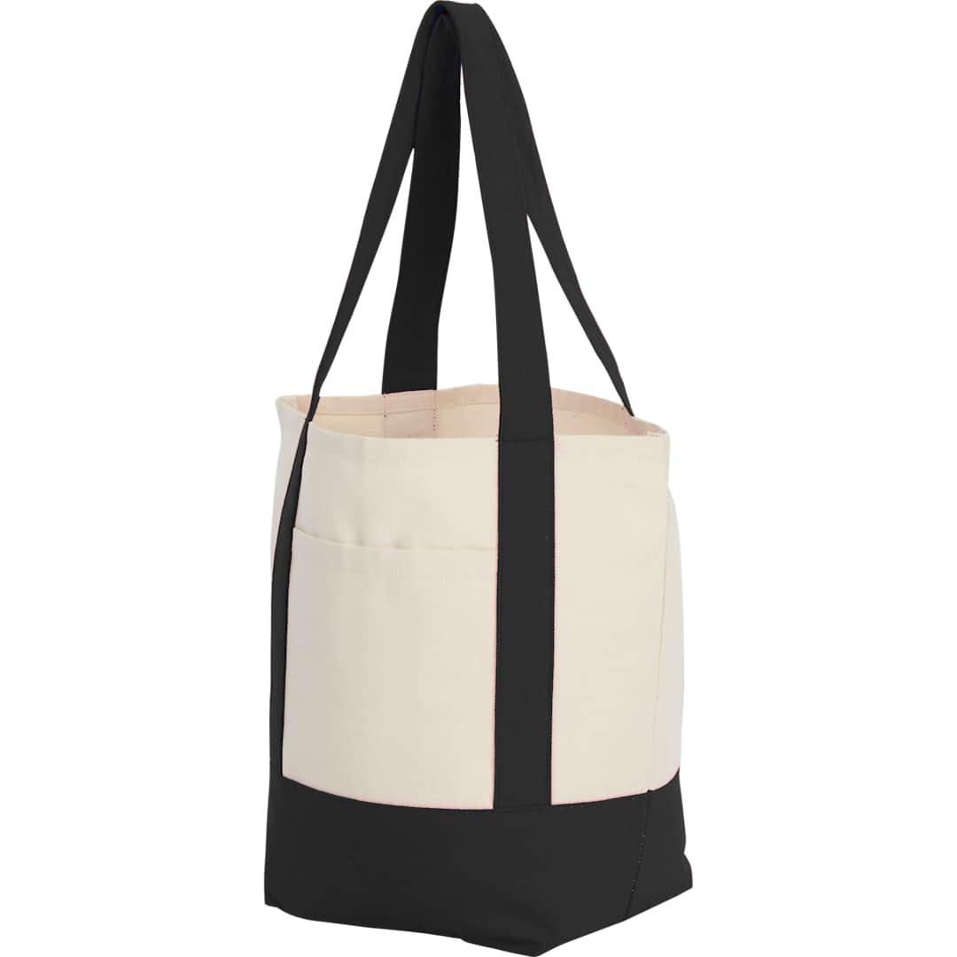 Mini recycled 8oz cotton canvas tote Red front