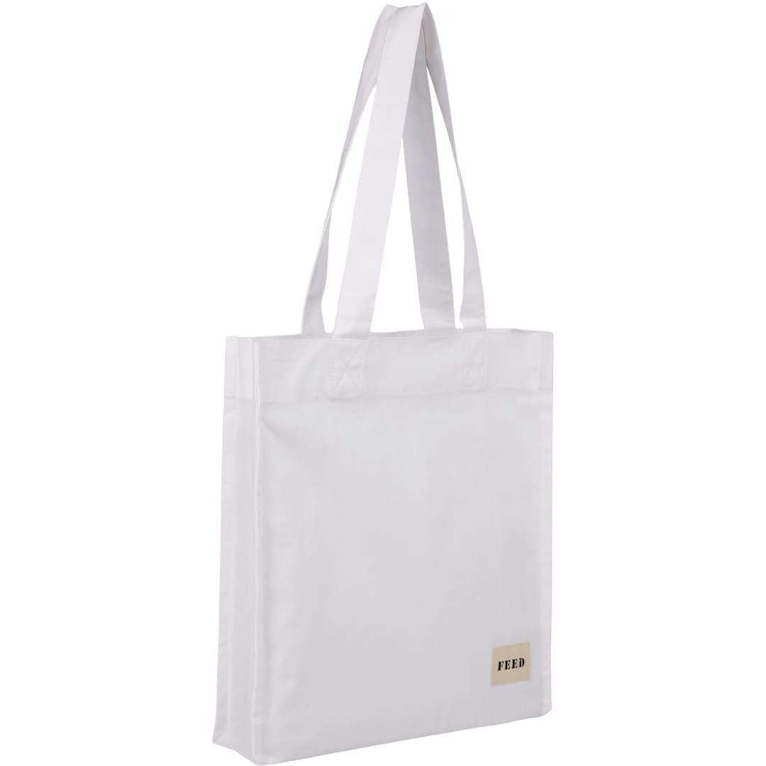 Feed organic cotton book tote Black miniatura 13