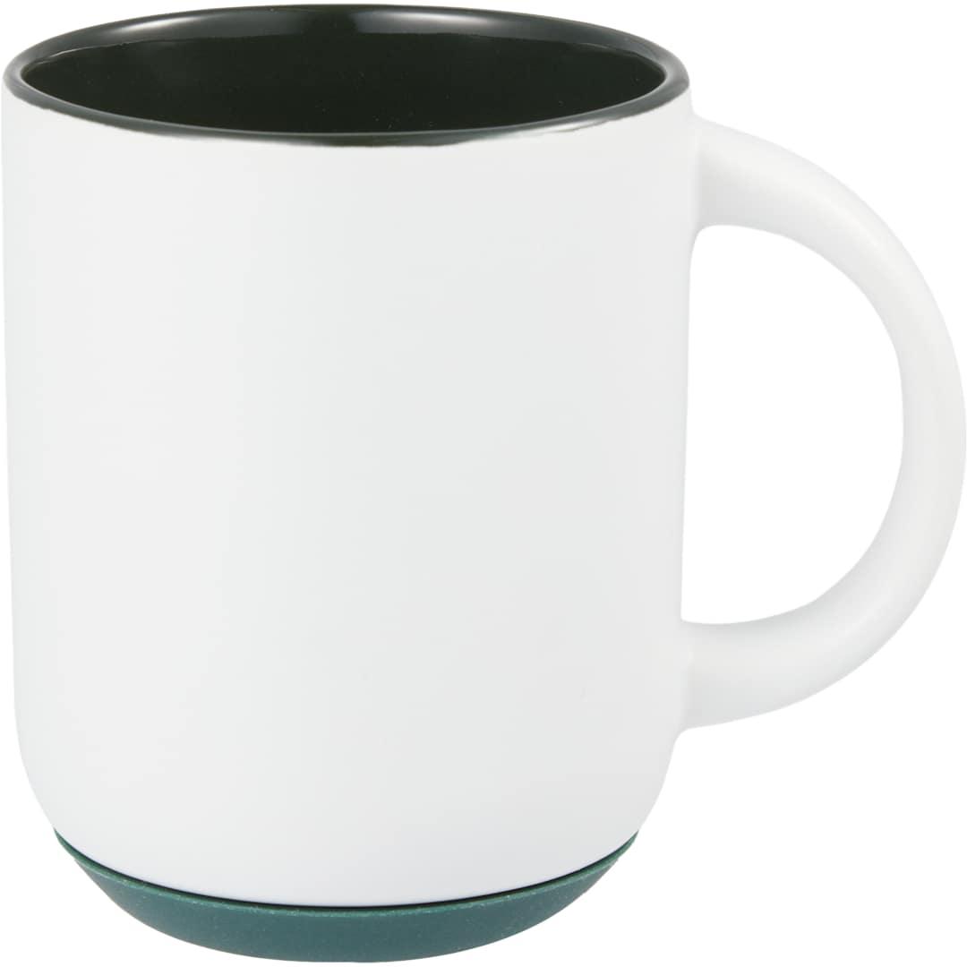 Isaac ceramic mug w/ rubber bottom 14oz White thumbnail 20