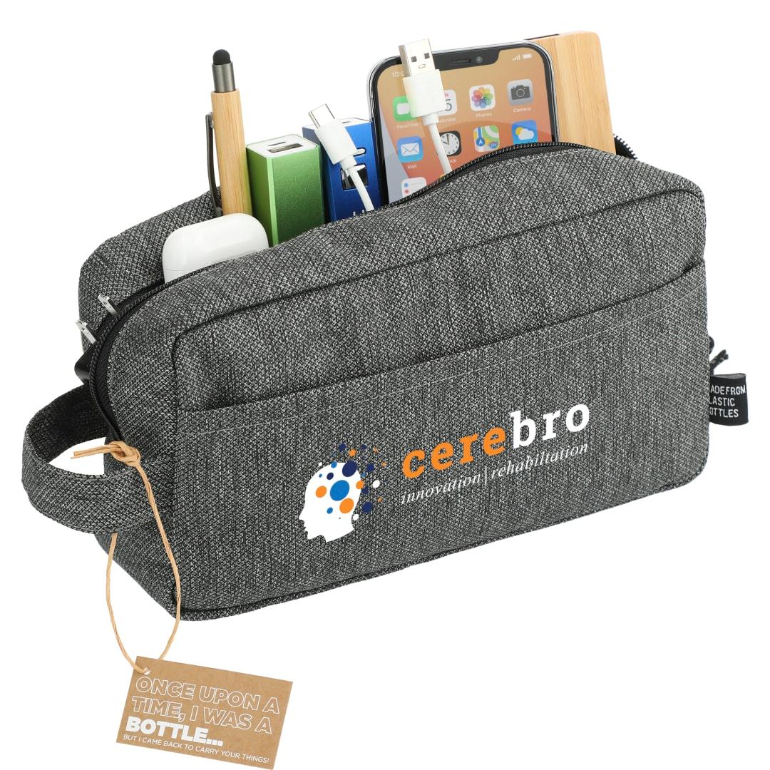 Vila recycled dopp kit pouch Graphite miniatura 11