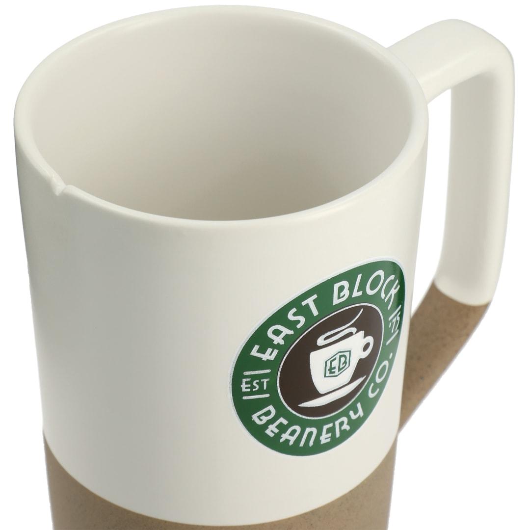 Tahoe tea & coffee ceramic mug with wood lid 16oz Black miniatura 14