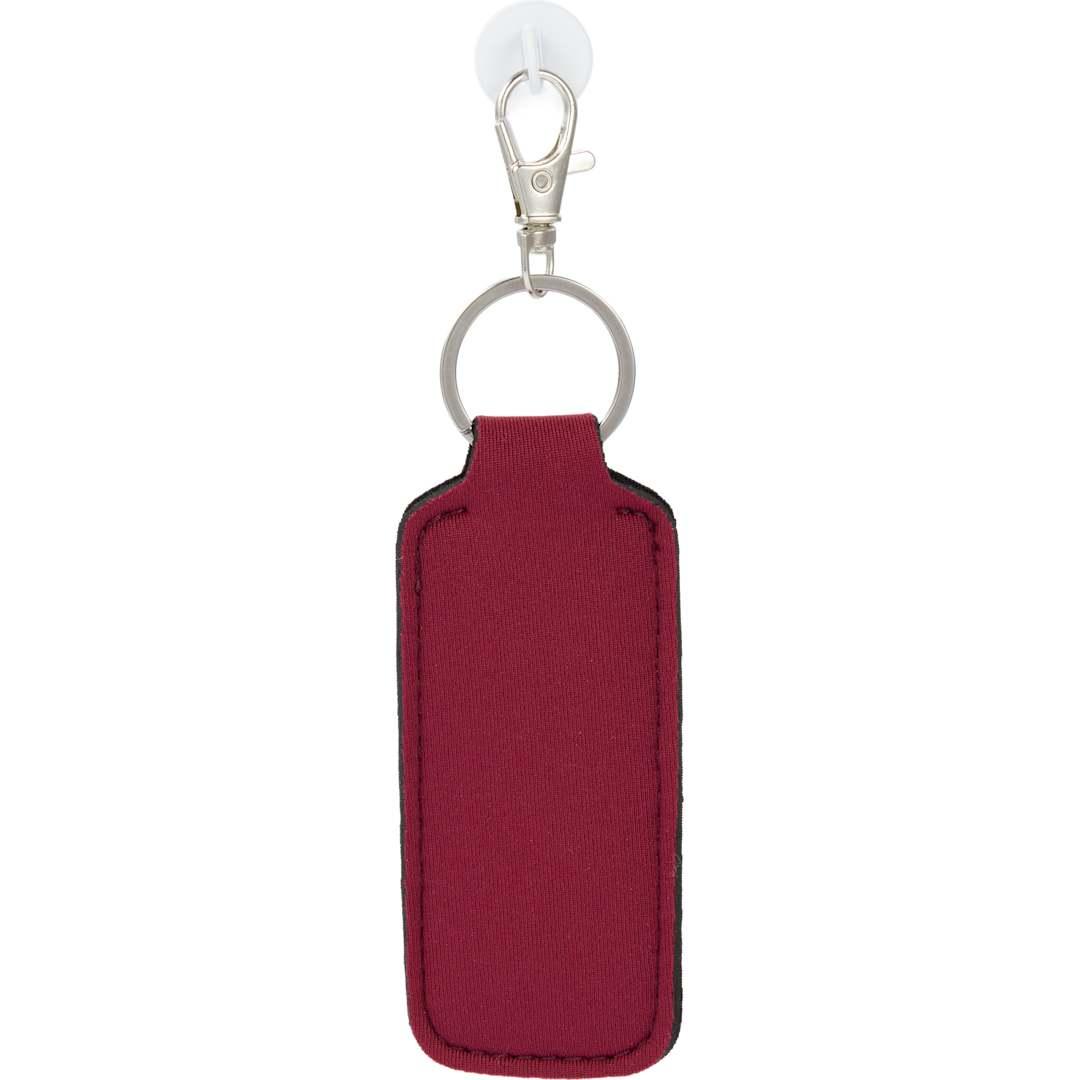 Bottle charm w/ neoprene chapstick holder Black miniatura 31