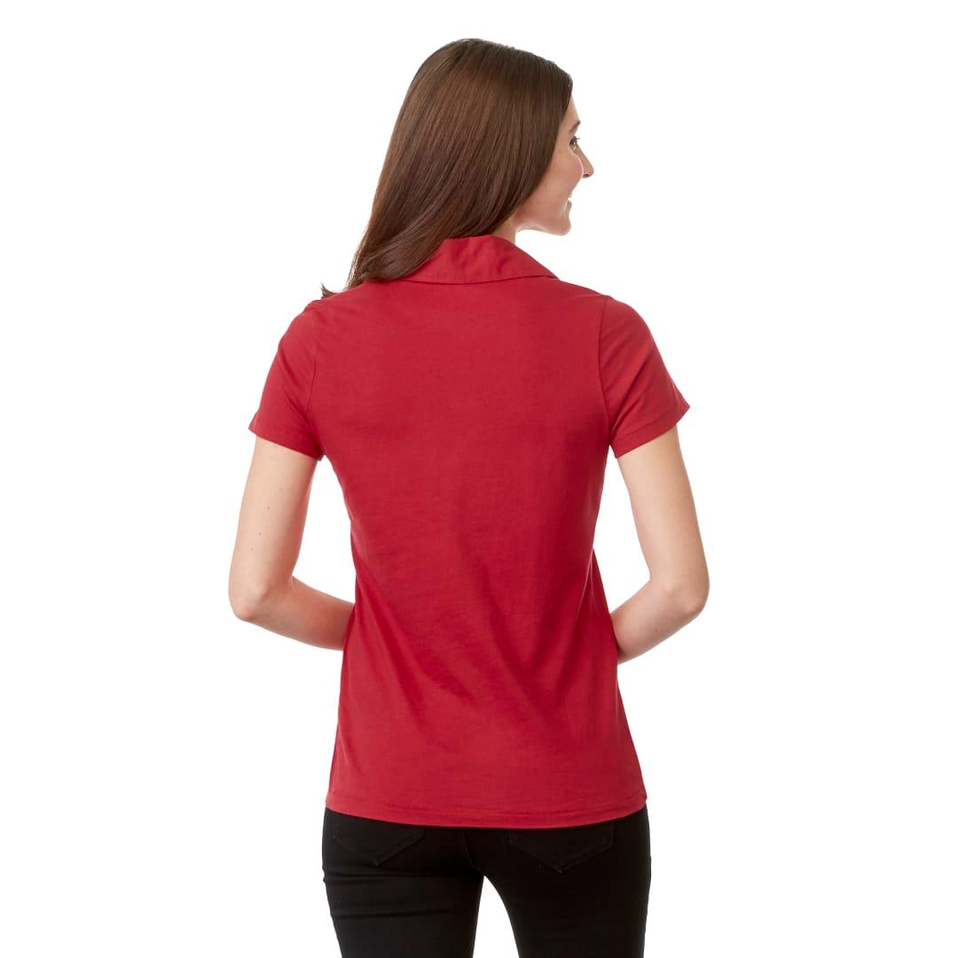 Womens acadia ss polo Dark Green miniatura 5