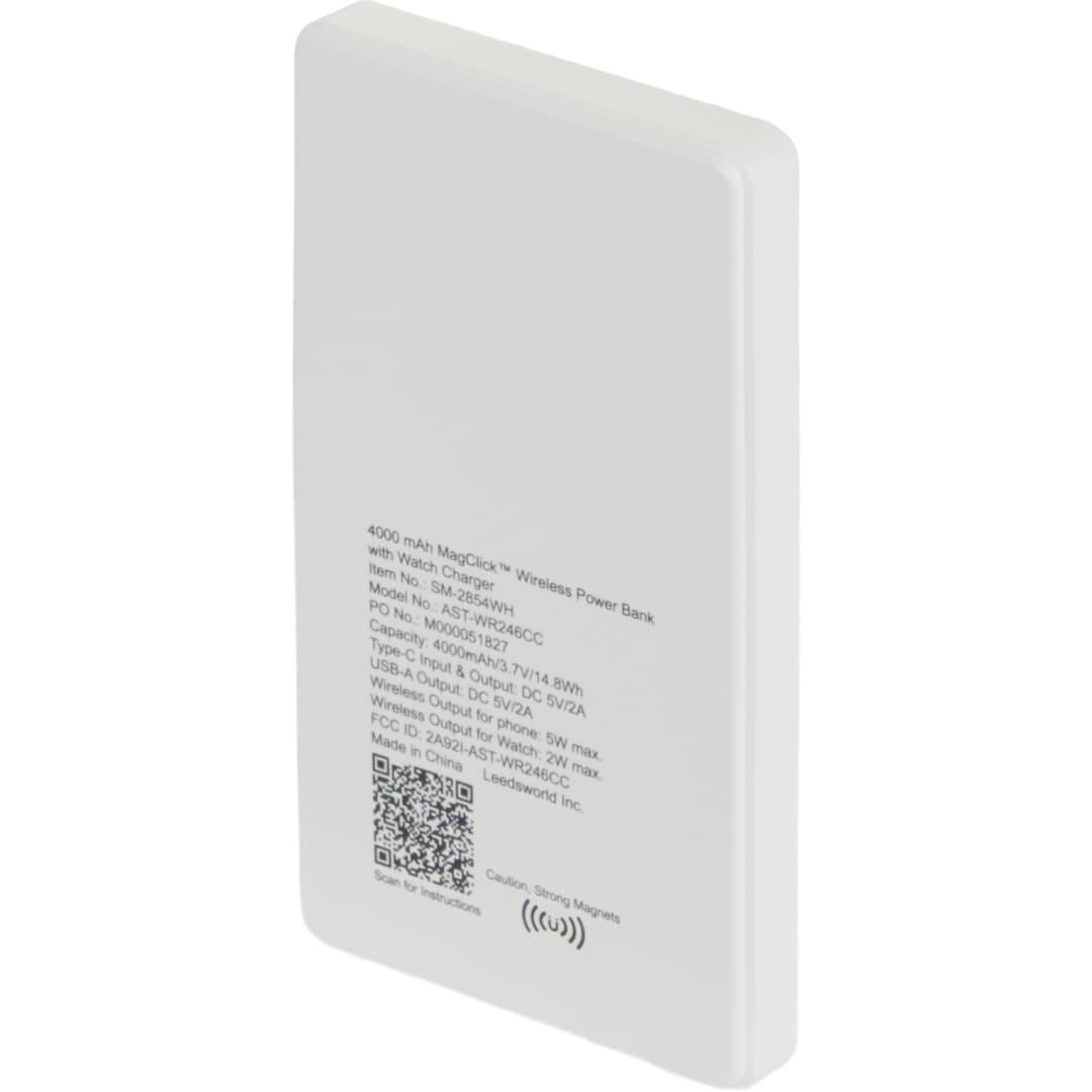 4000Mah magclick™ powerbank with iwatch charger Black miniatura 16