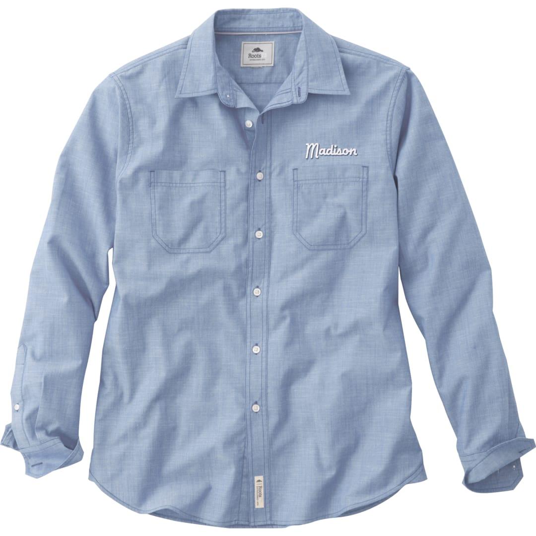 Mens clearwater roots73 ls shirt Blue miniatura 8
