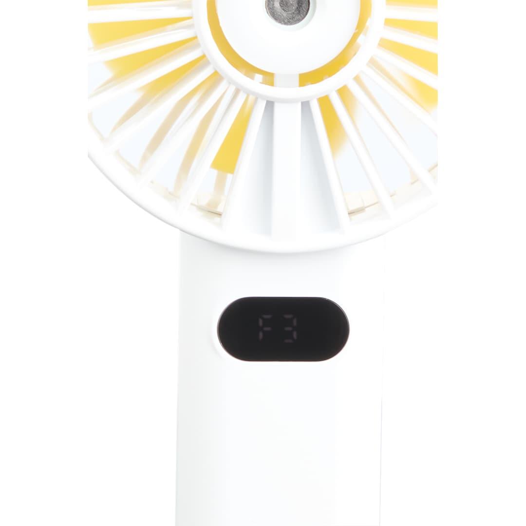Rechargeable portable led fan with water mist Black miniatura 31
