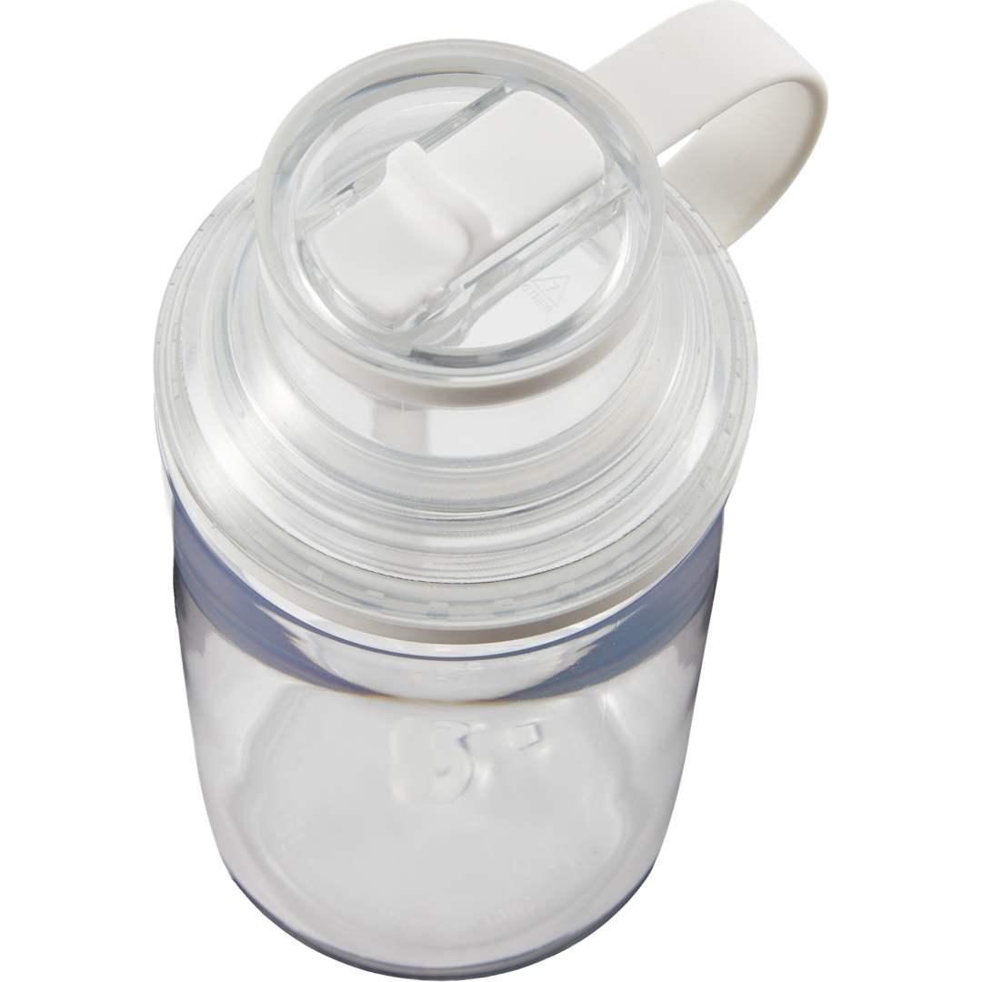 Zach recycled rpet sports bottle w/ straw 22oz Clear thumbnail 4