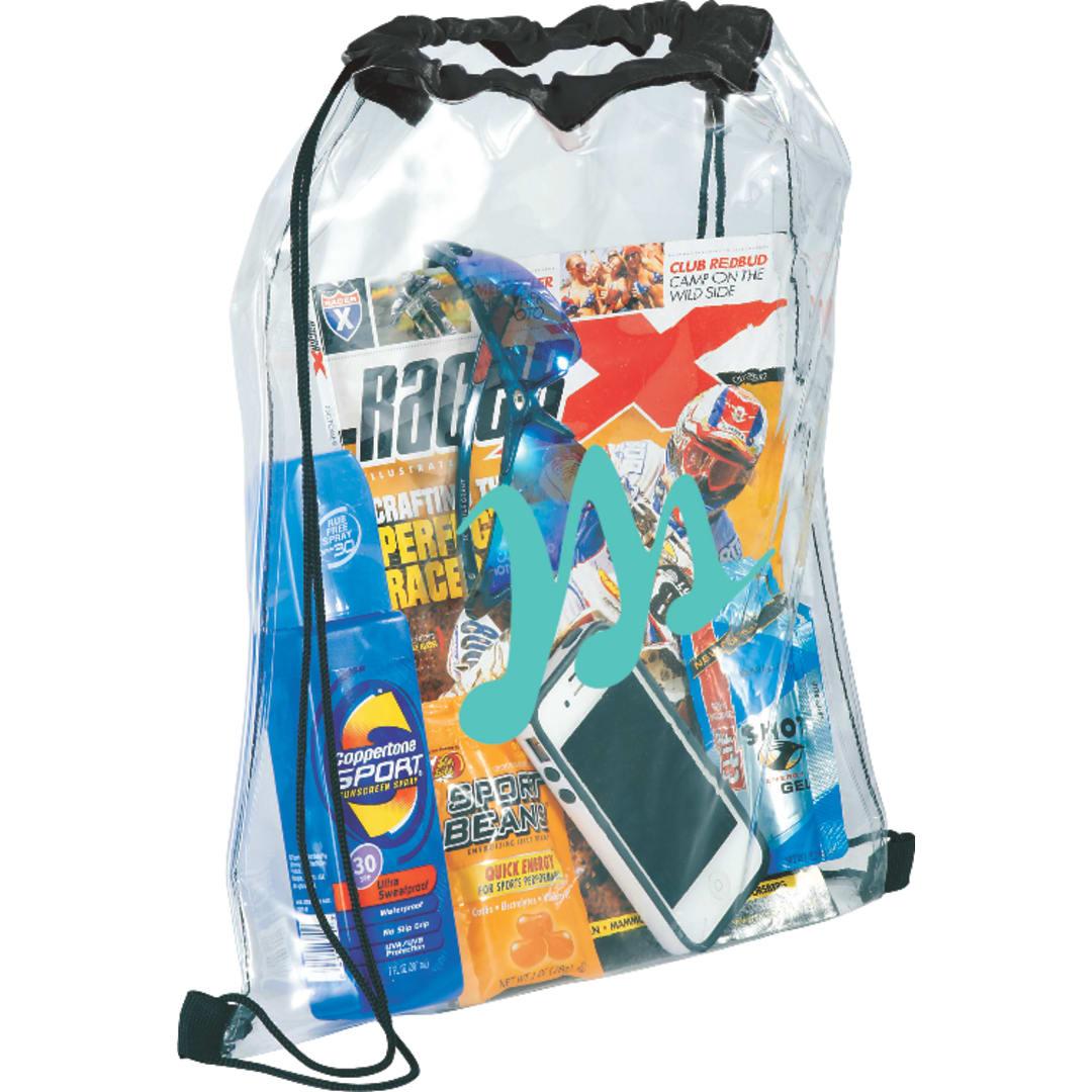 Rally clear drawstring bag Navy Blue miniatura 5