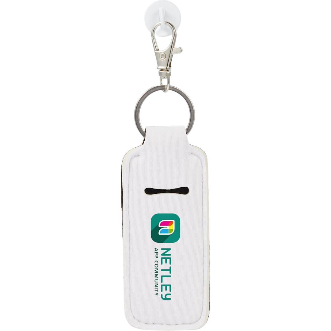 Bottle charm w/ neoprene chapstick holder Black miniatura 49