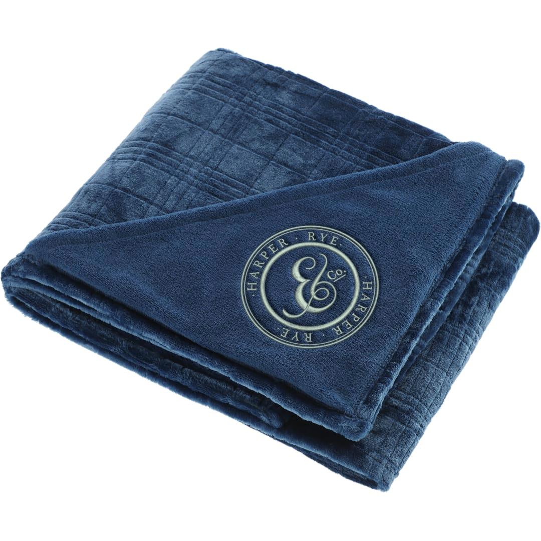 Luxury comfort flannel fleece blanket Black miniatura 12