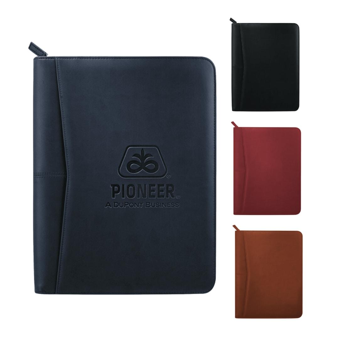 Fsc® mix pedova™ recycled zippered padfolio Red miniatura 10