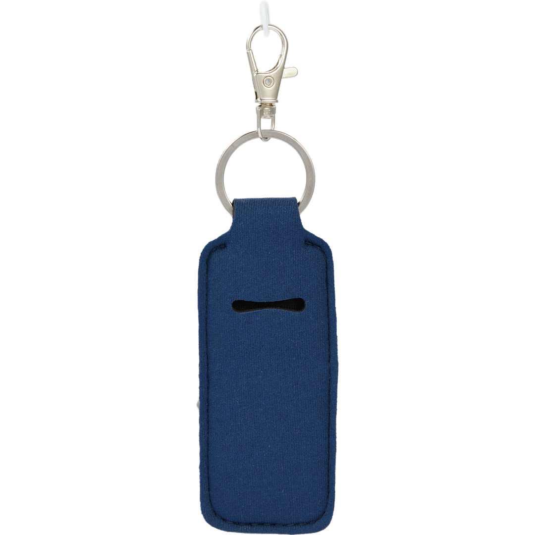 Bottle charm w/ neoprene chapstick holder Black miniatura 40