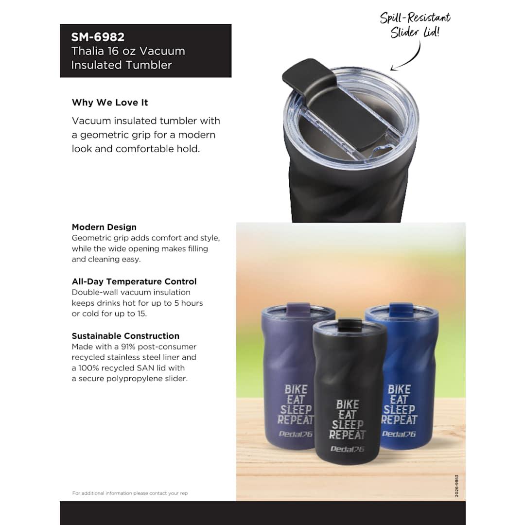 Thalia 16oz vacuum tumbler Black miniatura 3