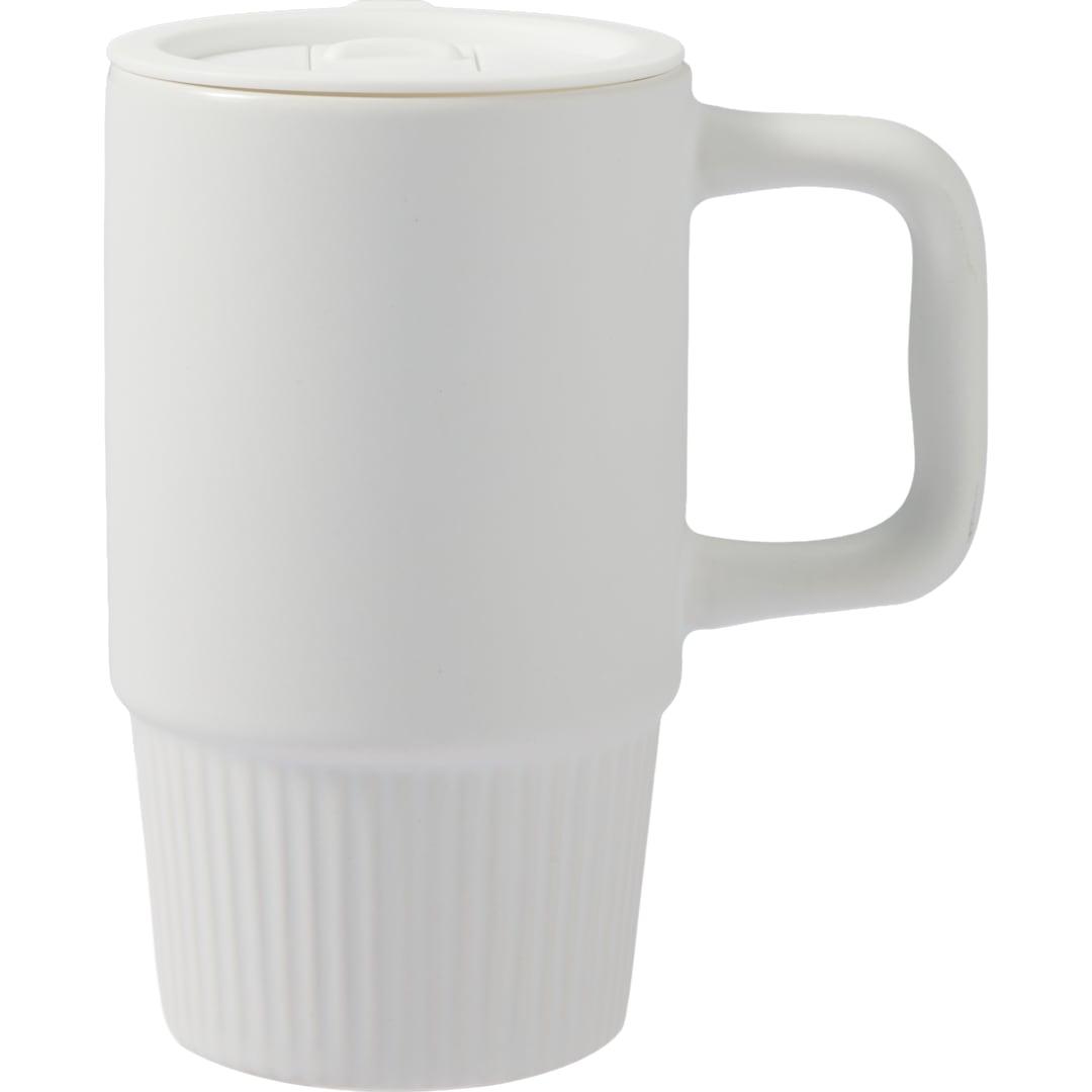 Camden 13oz ceramic mug w/ lid Black miniatura 35