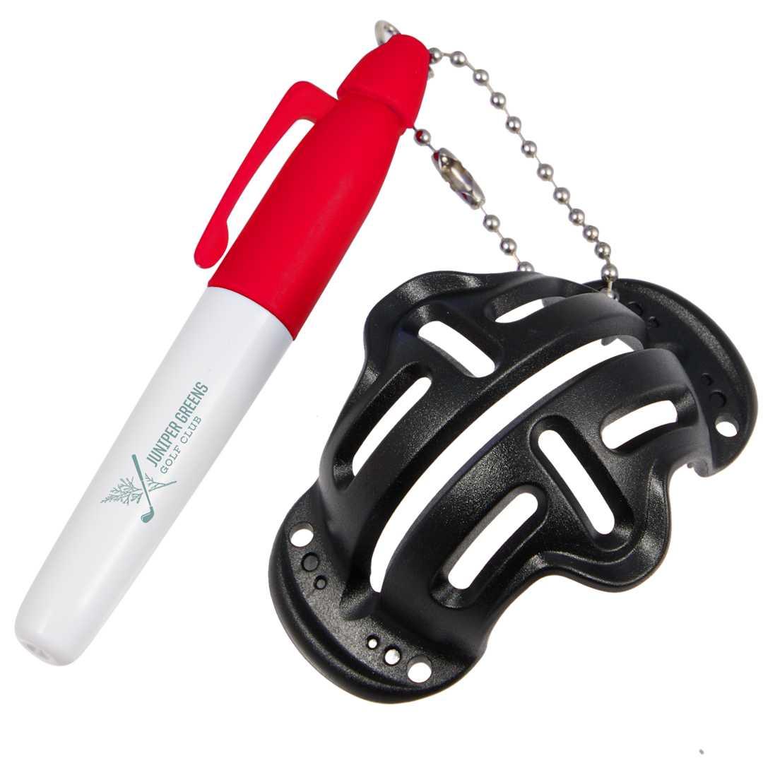 Golf ball stencil with marker Black miniatura 18