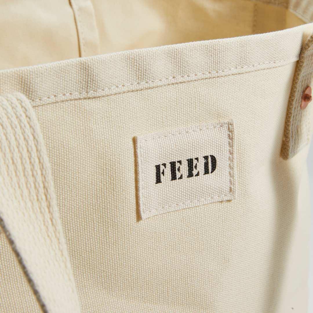 Feed organic cotton weekend tote Black miniatura 16