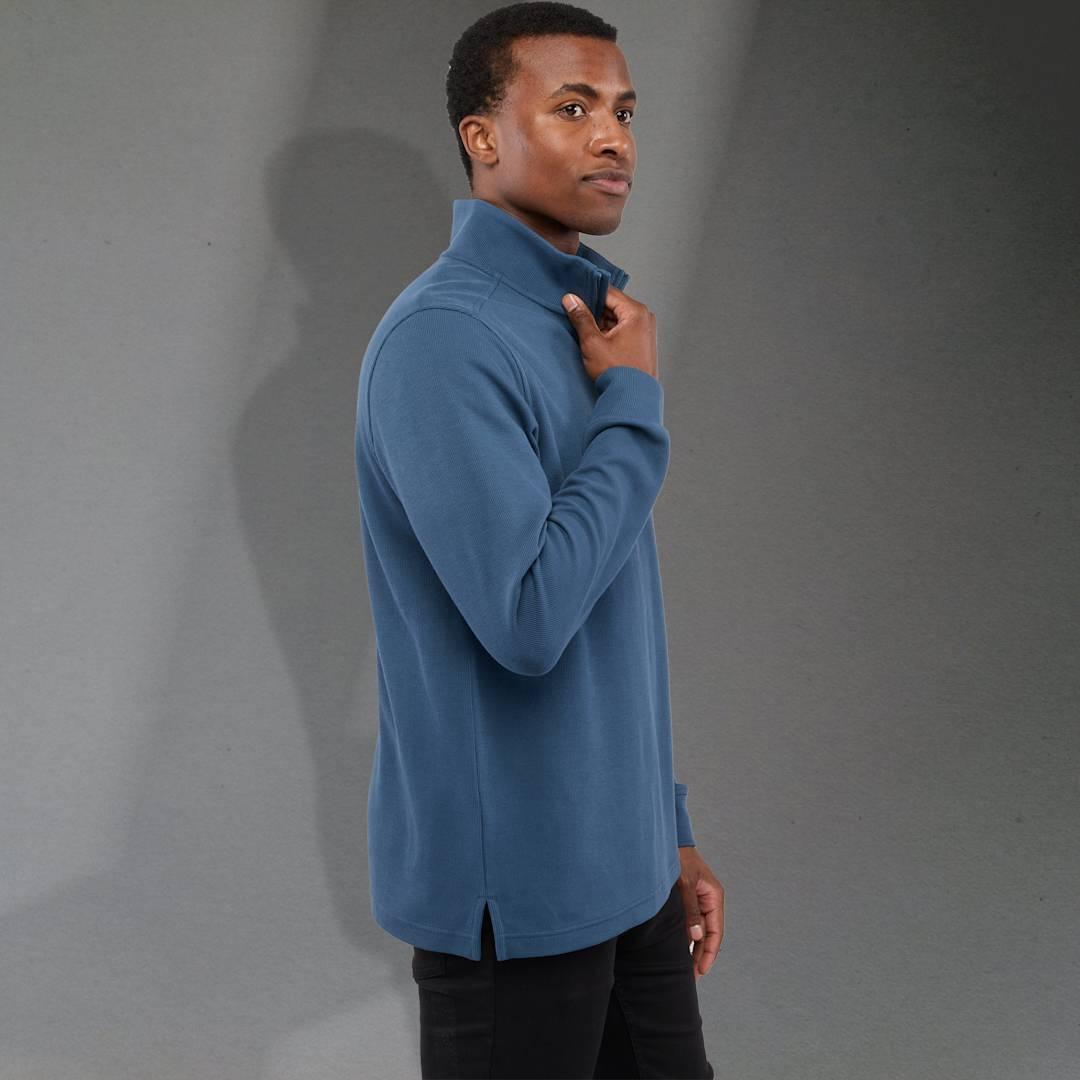 Hudson eco knit quarter zip-mens Beige miniatura 23