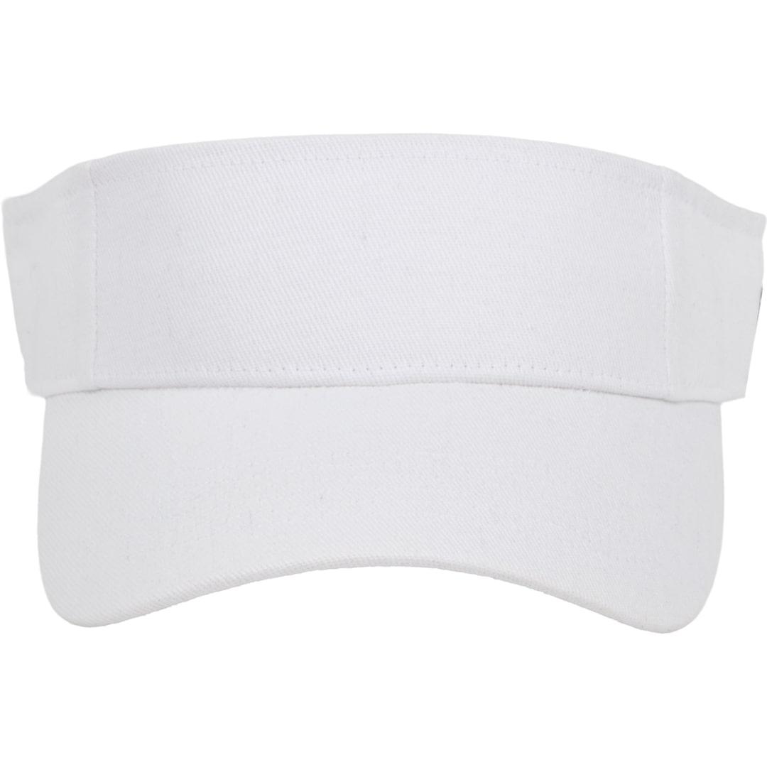 Recycled cotton twill visor - unisex White miniatura 7