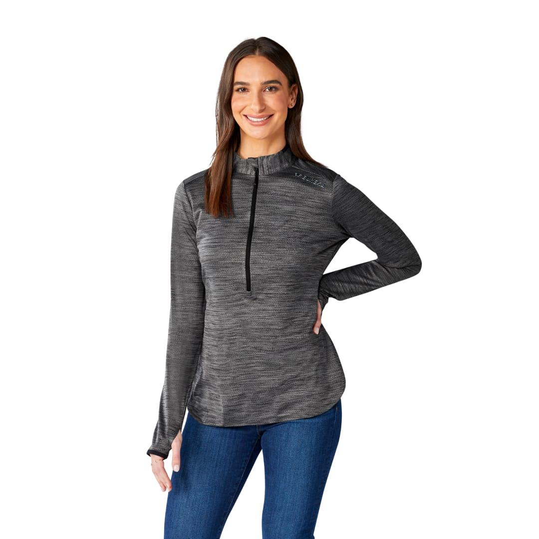 Womens mather knit half zip Royal miniatura 10