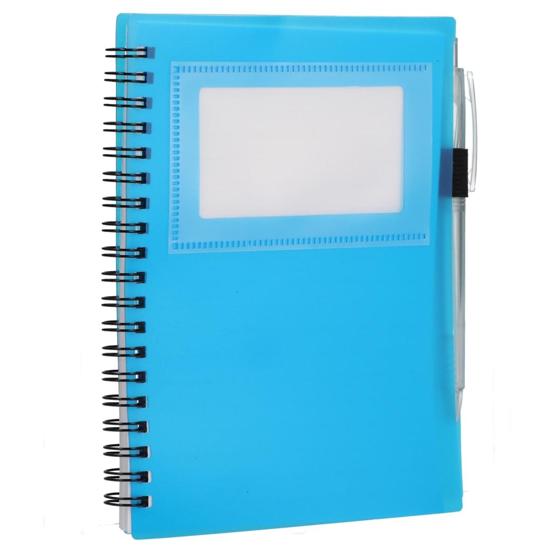 Fsc® recycled 5 x 7 star spiral notebook with pe Black miniatura 17